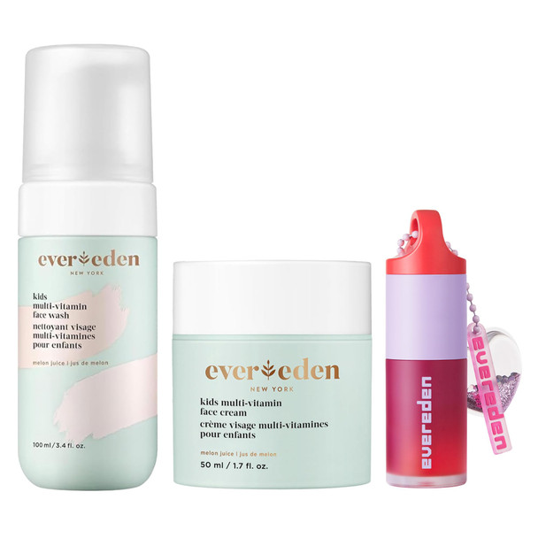 Evereden Happy Kids Skin and Lips Routine MultiVitamin Face Wash and Face