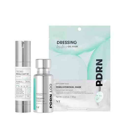 Vt Cosmetics Cica Reedle Shot 100andPdrn 100 EssenceandPdrn Hydrogel Mask 4Pcs