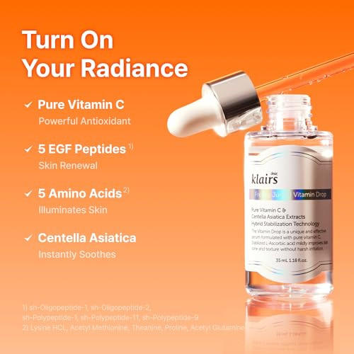Dearklairs Vitamin C Serum Korean Brightening Daily Serum For Even Skin Tone 1.18 Fl Oz