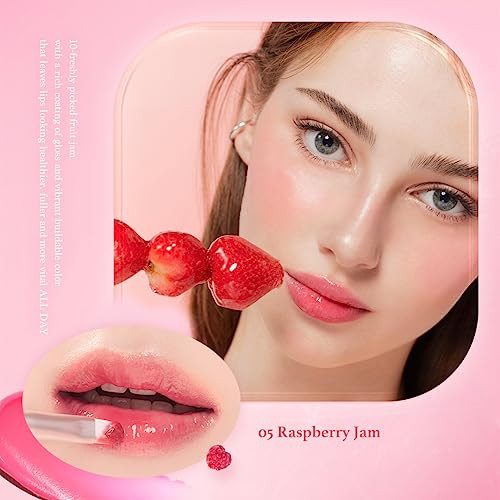 Dasique Fruity Lip Jam 08 Cherry Jam KBeauty HighShine Finish Moisturizing Vegan