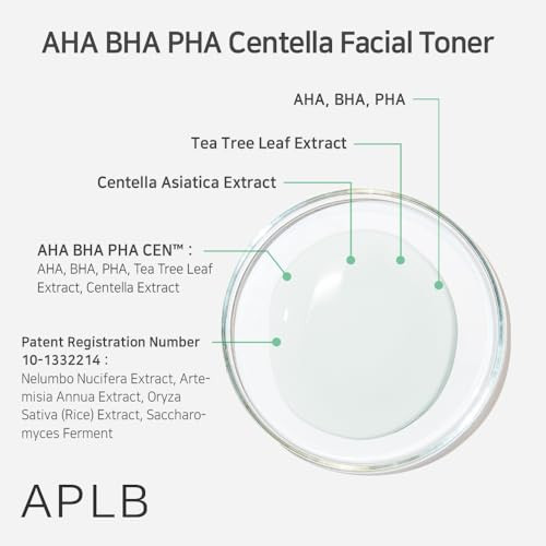 Aplb Aha Bha Pha Centella Facial Toner Aha Bha Pha Cen 16.4% 5.41 Fl.Oz