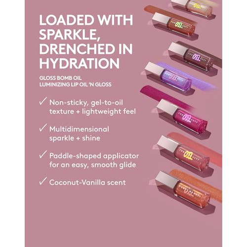 Fenty Beauty Gloss Bomb Luminizing Lip Oil N Gloss 05 Frosted Bunz By 0.3 Oz
