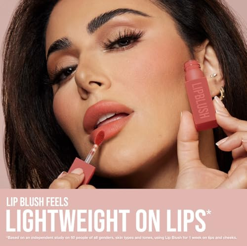 Huda Beauty Lip Blush Cream Lip and Cheek Stain Rosy Kiss