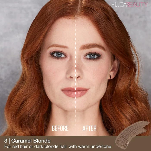 Huda Beauty Bombbrows Full N Fluffy Volumizing Fiber Gel Caramel Blonde