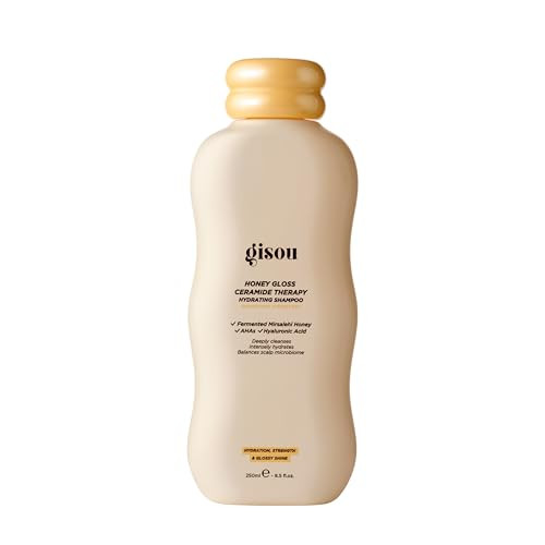 Gisou Honey Gloss Ceramide Therapy Hydrating Shampoo Deeply Cleanses and Hydrates Balances 8.5 Fl.Oz