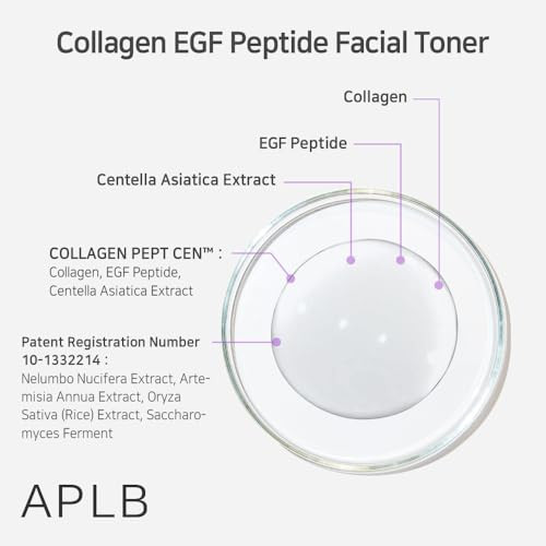 Aplb Collagen Egf Peptide Facial Toner Collagen Pept Cen 19.8% /Korean Skincare 5.41 Fl.Oz