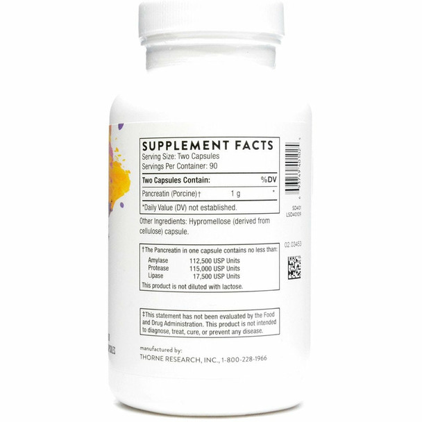 Dipan-9 Pure Pancreatin 180 Capsules by Thorne Research