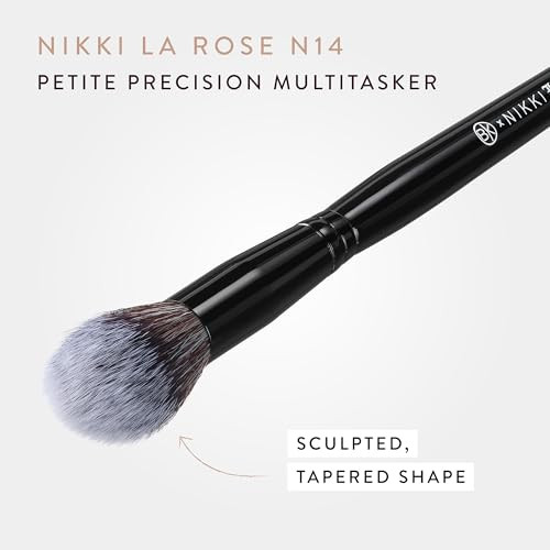 Bk Beauty Nikki La Rose N14 Petite Precision Concealer Brush MultiTasking Tapered Makeup
