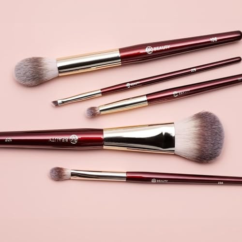 Bk Beauty Precision Brush Collection Professional Makeup Brush Set For Bronzer Blush Contour 5Pc