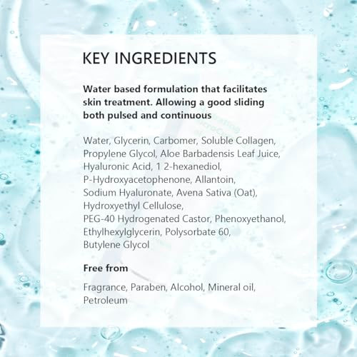 Oeneis Hydrating Microcurrent Conductive Gel FragranceFree ParabenFree Gel Primer With Hyaluronic Acid 300G