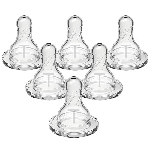 Dr. BrownS Natural Flow Level T Narrow Baby Bottle Nipple Newborn Slow Flow 6Pack
