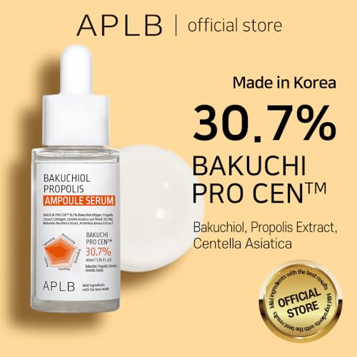 Aplb Bakuchiol Propolis Ampoule Serum Bakuchi Pro Cen 30.7% /Korean Skincare Wrinkle 1.35 Fl.Oz