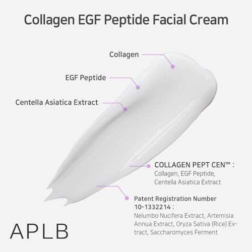 Aplb Collagen Egf Peptide Facial Cream Collagen Pept Cen 29.4% /Korean Skincare 1.86 Fl.Oz