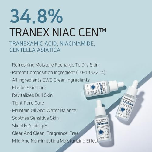 Aplb Tranexamic Acid Niacinamide Ampoule Serum Tranex Niac Cen 34.8% /Korean Skincare Ation 1.35 Fl.Oz