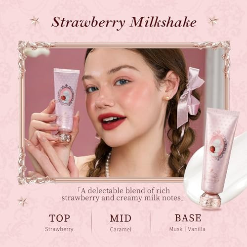 Flower Knows Strawberry Cupid Collection Scented Hand CreamMoisturizes Nourishes and LongLasting Butter Hand