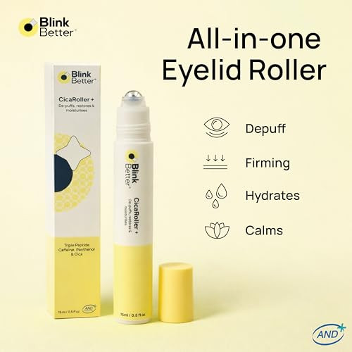 Blinkbetter Cicaroller+ Cooling Eye Roller Serum For Eyelids And Under Eyes Refreshes 15 Ml