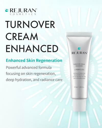 Rejuran Turnover Skincare Bundle Turnover Cream Enhanced + Turnover Ampoule Salmon Dna 1.69 Fl Oz