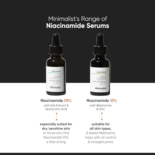Minimalist Niacinamide 10% + Zinc 1% Face Serum For Enlarged Pores Acne 1 Fl Oz