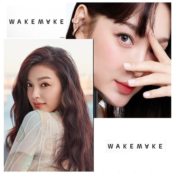 Wakemake Real Ash Brush Eyeliner Korean Makeup Liquid Eyeliner SmudgeProof UltraFine Tip 0.04 Oz Pack Of 2