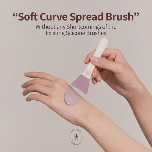 Heveblue Soft Curve Spread Brush Face Mask Applicator Skincare Enhancer Easy To