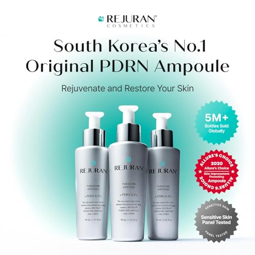 Rejuran CPdrn Korean Skin Care Bundle Turnover Ampoule and Rebalancing Toner With