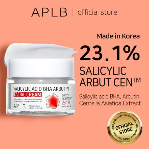 Aplb Salicylic Acid Bha Arbutin Facial Cream Salicylic Arbut Cen 23.1% /Korean 1.86 Fl.Oz