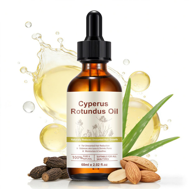 Aboume Cyperus Rotundus Oil Natural Cyperus Rotundus Oil For Hair Removal Helps 1Pcs