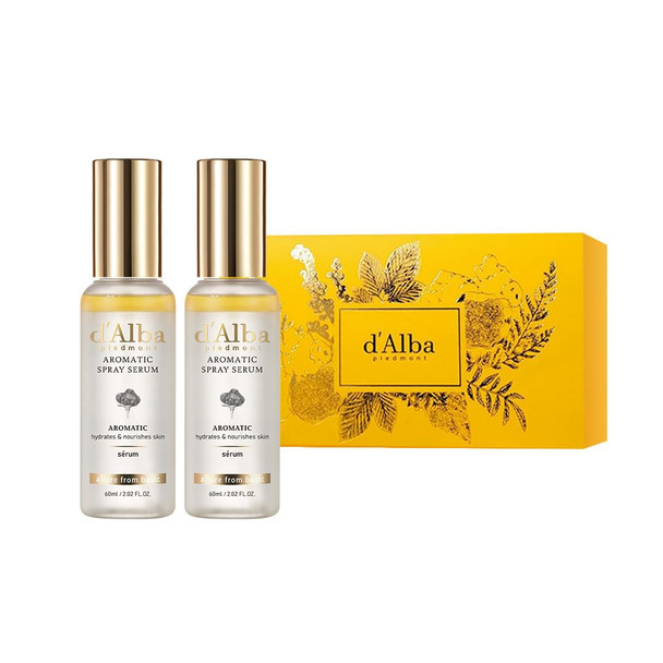 DAlba Piedmont White Truffle Vegan Set 2 Bottles First Aromatic Spray Serum