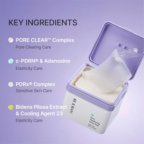 Rejuran Pore Tightening Toner Pad Pdrx 3% With Dot CPdrn Exfoliating Pads