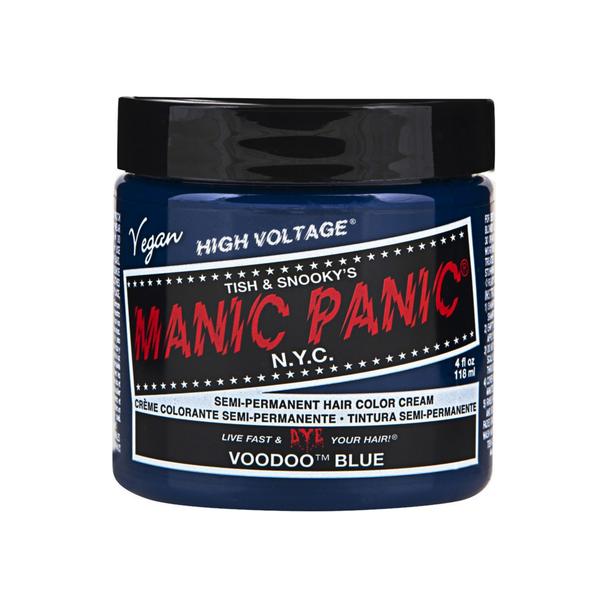 Manic Panic Semi-Permament Hair Color Creme, Voodoo Blue 4 oz