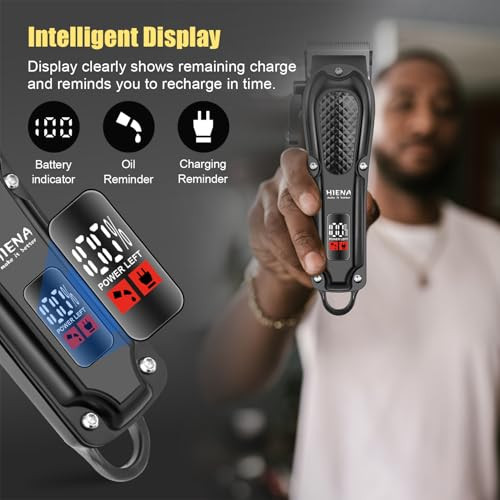 Hiena Pro Professional Hair Clippers For Men Cordless Hair Clipper For Hair Cutting