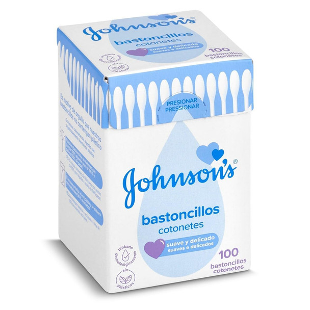 JohnsonS Baby Cotton Buds Pack Of 100 Pack Of 100