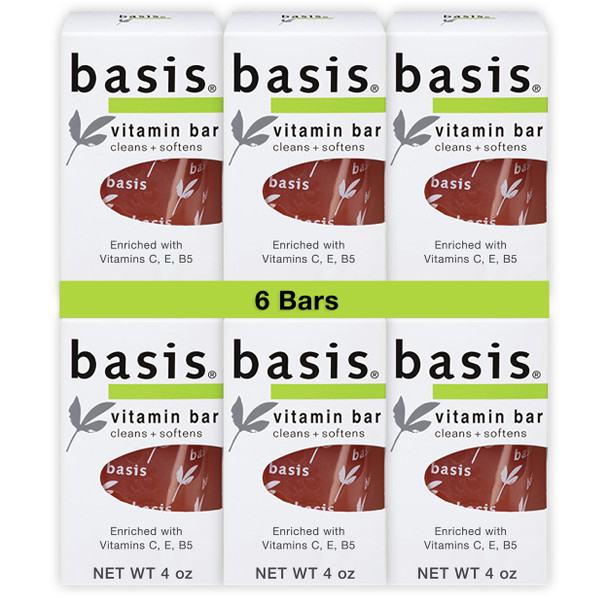 Basis Sensitive Skin Bar Soap For Body Hands And Face Unscented Soap 4 Oz Pack Of 6