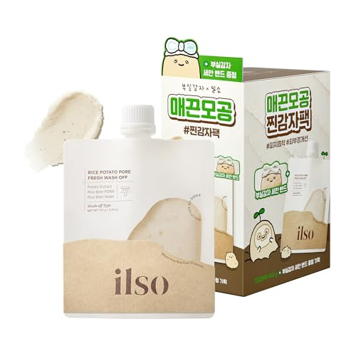 Ilso Rice Potato Pore Fresh WashOff Face Mask Potato Edition With Rice 5.29 Oz
