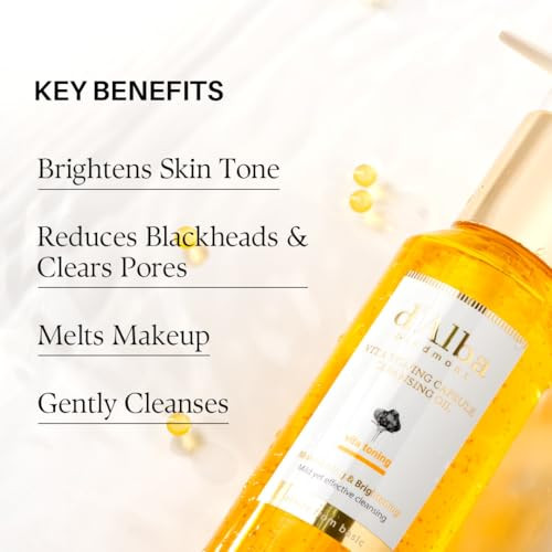 DAlba Piedmont Vita Toning Capsule Cleansing Oil . Vegan Skincare Deep Cleansing Face 5.07 Fl Oz