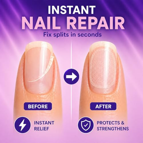 Finga-Nails Nail Repair Patches Clear SelfAdhesive Broken Nail Patches For Broken Fingernails