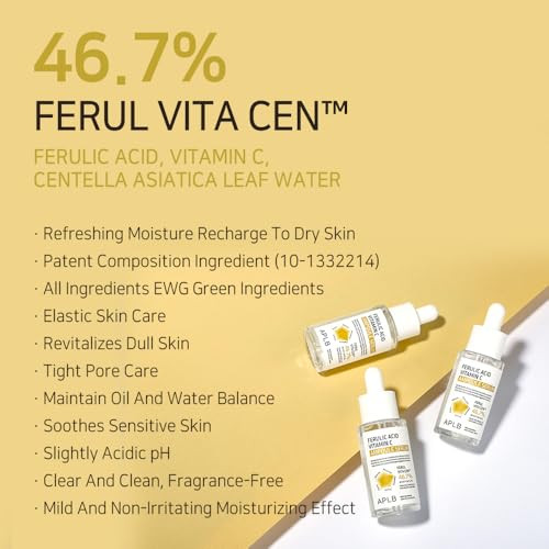 Aplb Ferulic Acid Vitamin C Ampoule Serum Ferul Vita Cen 46.7% /Korean Ation 1.35 Fl.Oz