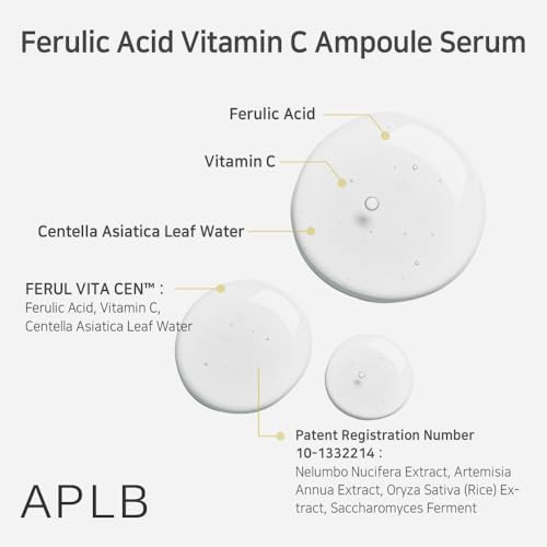 Aplb Ferulic Acid Vitamin C Ampoule Serum Ferul Vita Cen 46.7% /Korean Ation 1.35 Fl.Oz