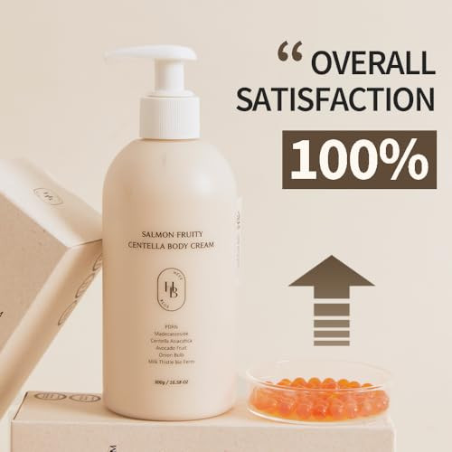 Heveblue Salmon Fruity Centella Body Cream Sensitive Skin Itchy Skin Korean Skincare