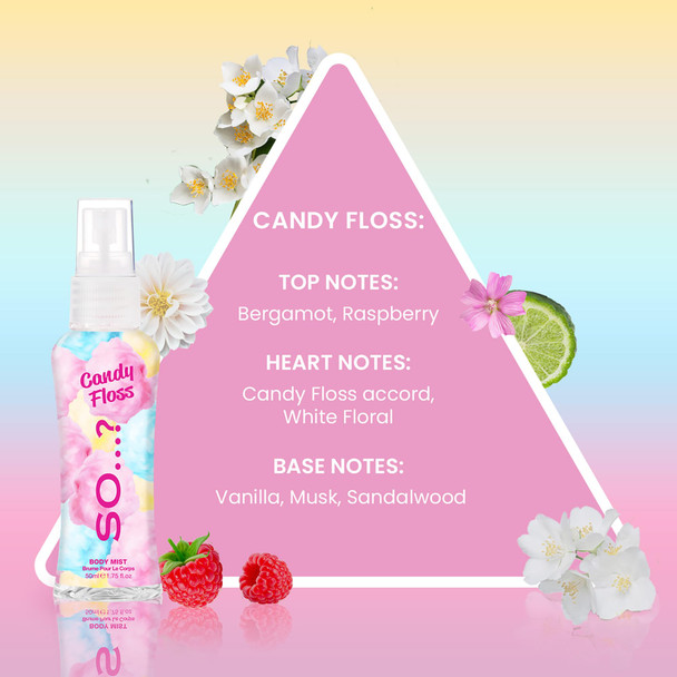 So... Body Mist Set Body Spray For Women Cruelty Vegan 4 Pcs