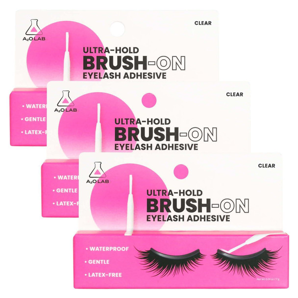 Aoa Studio A2O Lab UltraHold BrushOn Eyelash Adhesive Clear Waterproof LatexFree 3