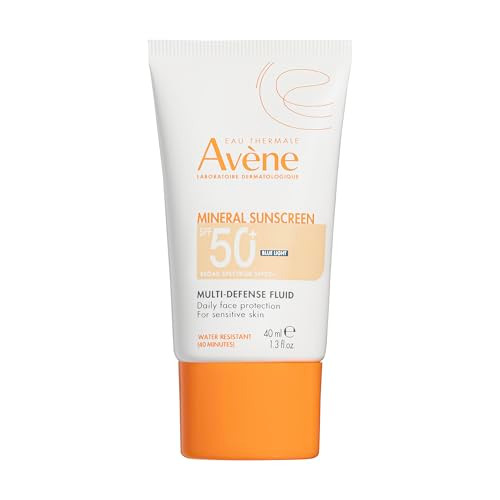 Eau Thermale Av Ne Mineral Sunscreen MultiDefense Fluid Tinted Spf 50+ Clean Formula Sunscreen For 1.3 Fl Oz