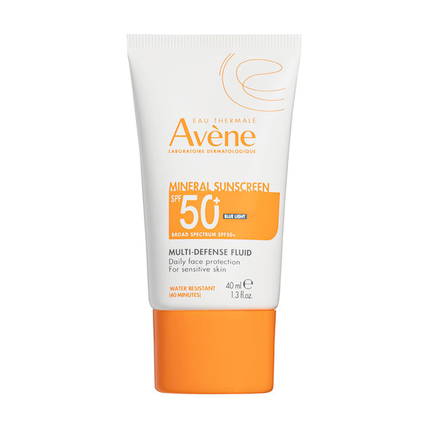 Eau Thermale Av Ne Mineral Sunscreen MultiDefense Fluid Spf 50+ Tinted Sunscreen 100% Mineral Uva/Uvb