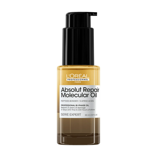 LOr Al Professionnel Paris Absolut Repair Molecular High Shine Hair Oil Lightweight FastAbsorbing BiPhase Oil