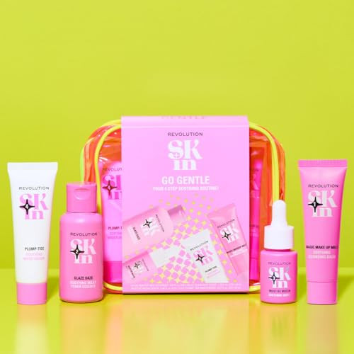 Revolution Skincare London Skin Go Gentle 4 Step Starter Kit Skincare Set With Cleanser