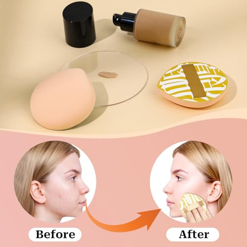 Mozeat Lens Pcs Korean Makeup Puff Soft Teardrop Makeup Setting Cosmetic Puff 4 Pcs