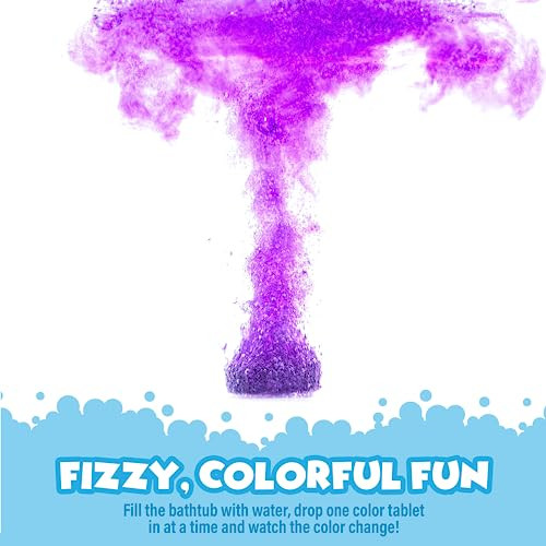Tub Works Bath Color Fizzies Nontoxic and FragranceFree Fizzy Bath Color Tablets For Fizzies 150 Count