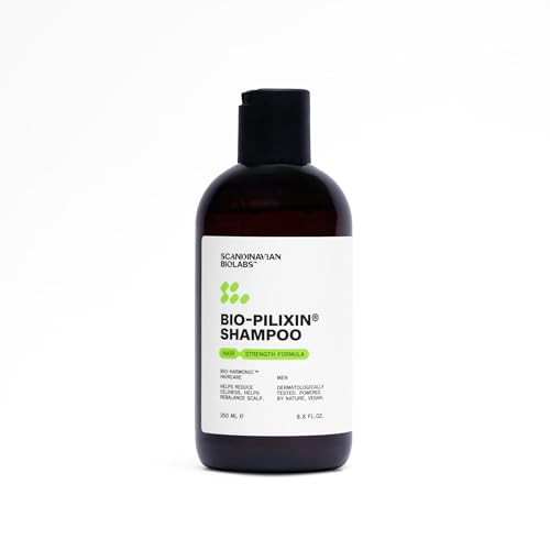 Scandinavian Biolabs BioPilixin Shampoo For Men Strengthens Hair Helps Greasiness Balances Scalp Eucalyptus 250 Ml