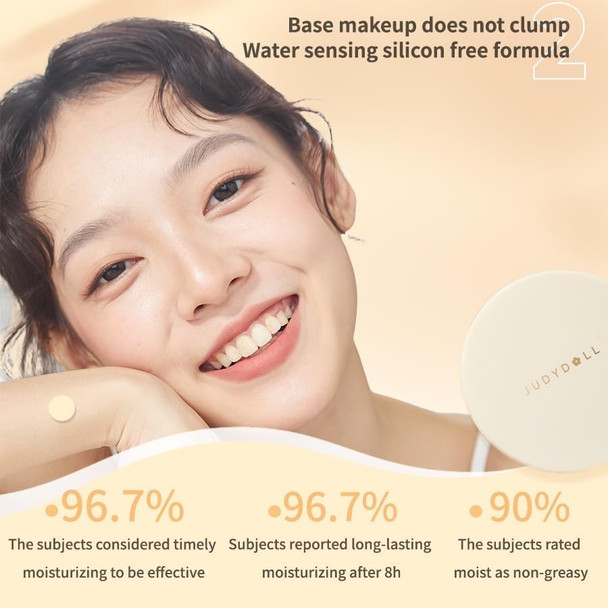 Judydoll Nourishing Makeup Base SiliconeFree OilControlandNonGreasy Formula Lightweight IceCream Texture For Smooth