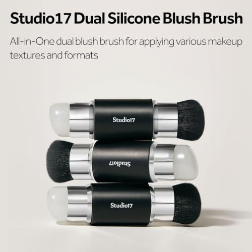 Studio17 Dual Ended Silicone Tip Blush Brush Korean Olive Young Makeup Tool